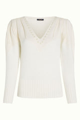 Alex Knit Top Eighties - Cream