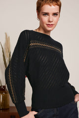 Nadia Knit Top Eighties - Black