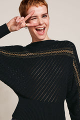 Nadia Knit Top Eighties - Black