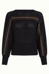 Nadia Knit Top Eighties - Black