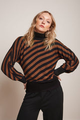 Tina Top Spiro Stripe - Copper