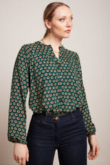 Nala Blouse Elliot - Pine Green