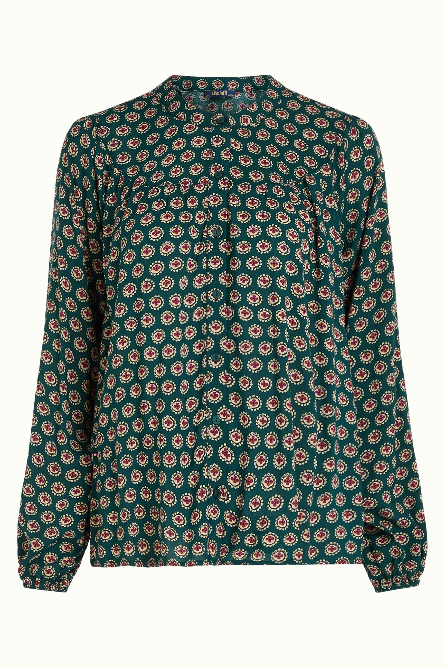 Nala Blouse Elliot - Pine Green