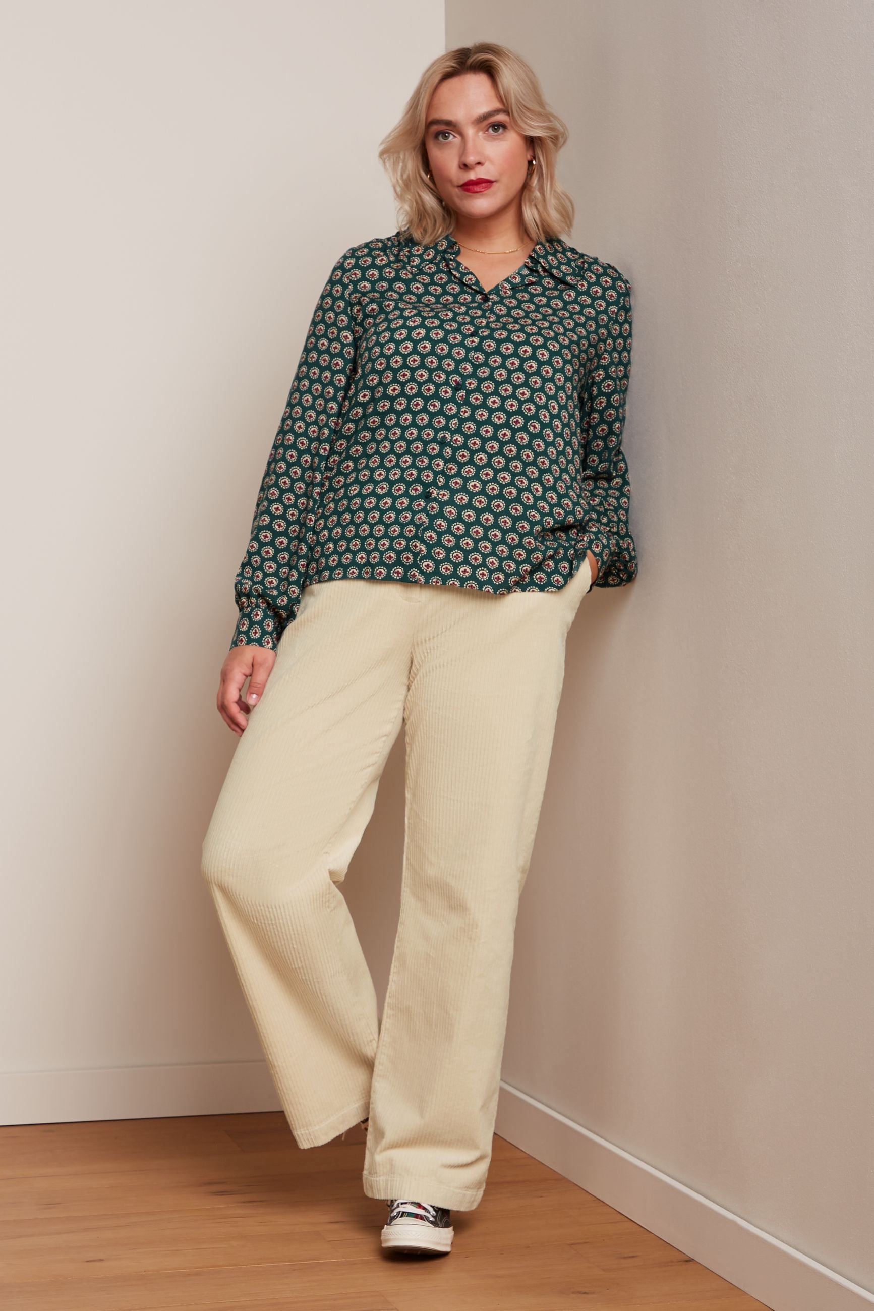 Remi Blouse Elliot - Pine Green