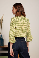 Carina Blouse Farrow - Guacemole