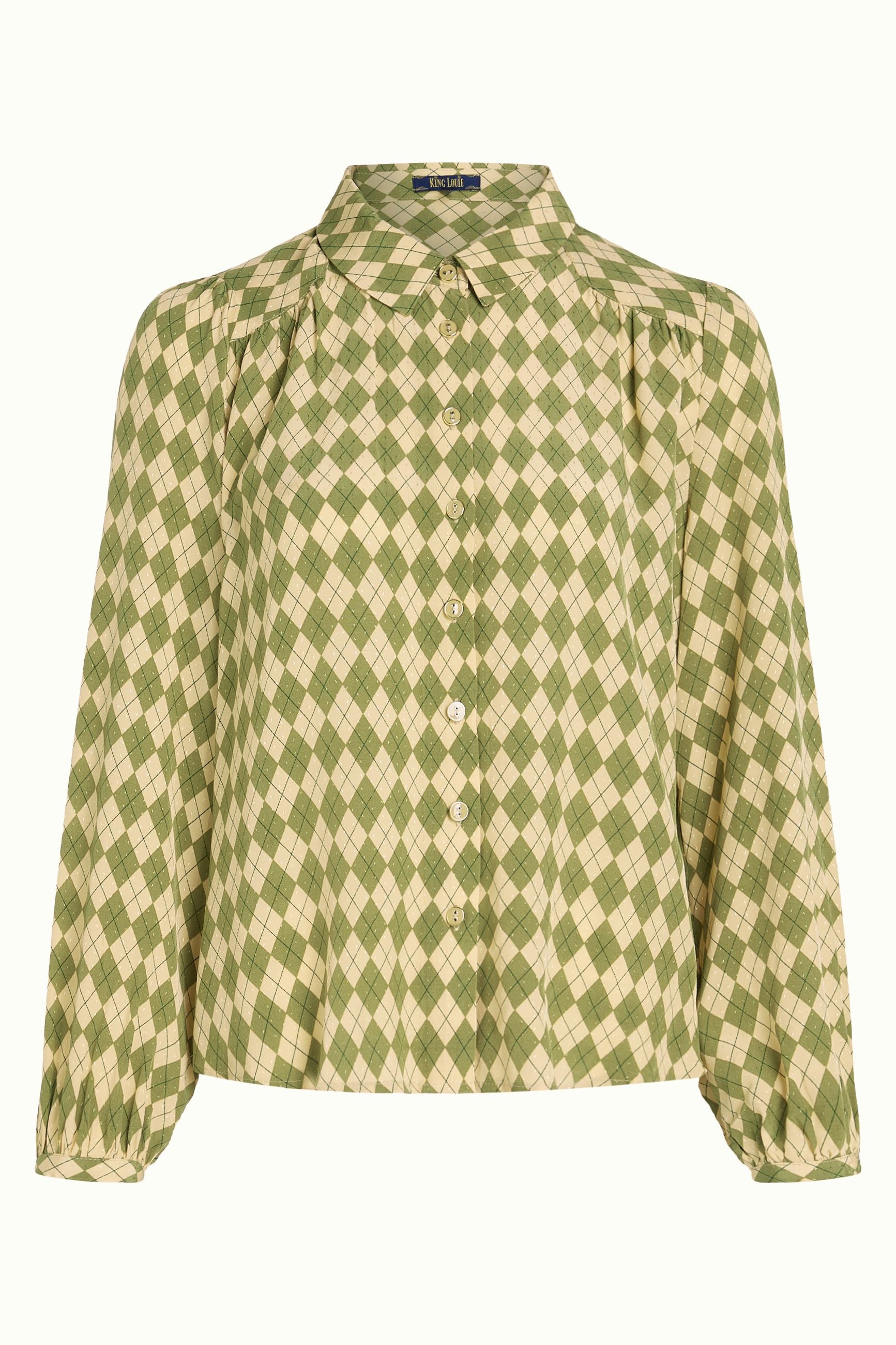 Carina Blouse Farrow - Guacemole