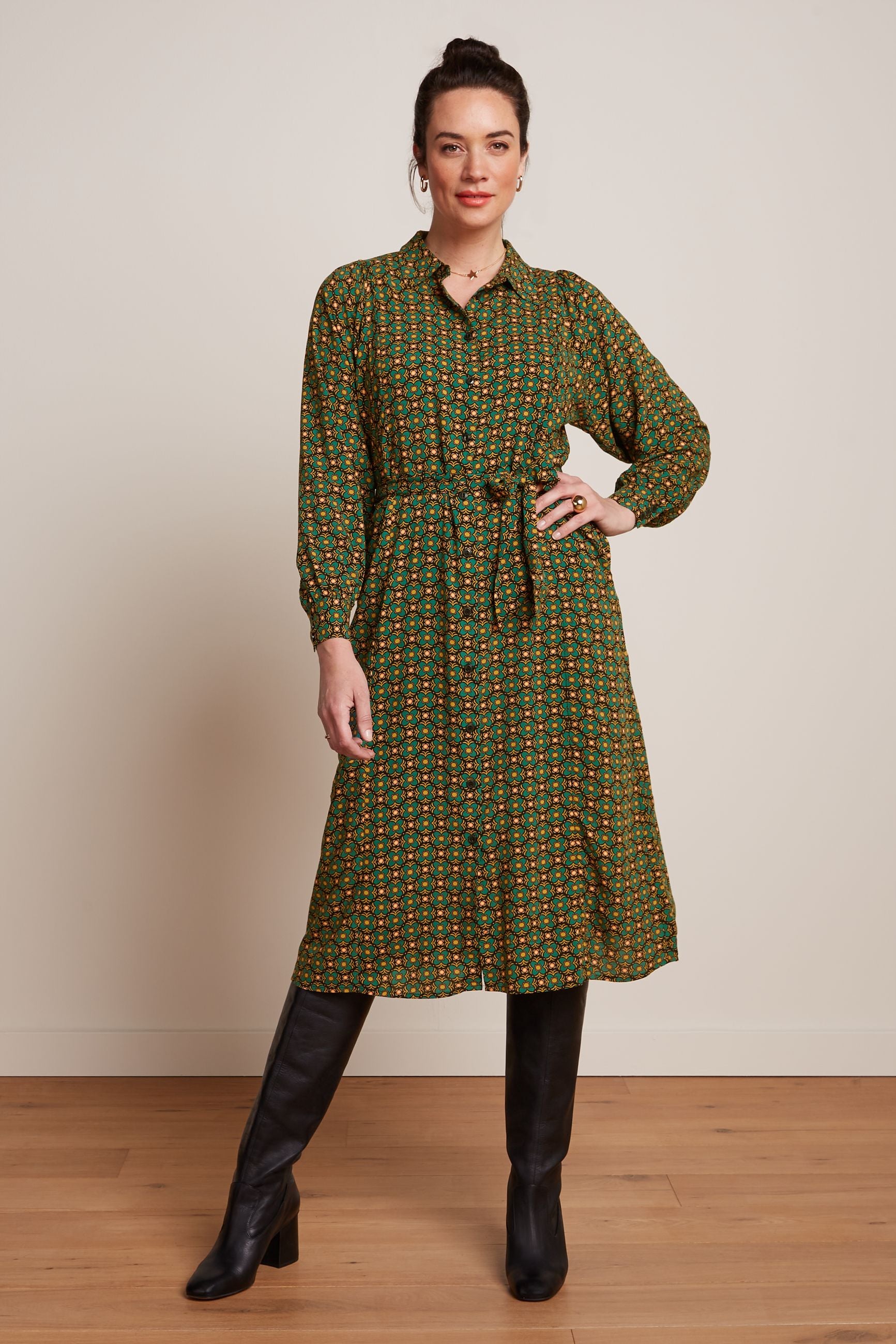 Marisa Dress Valley - Peacock Green