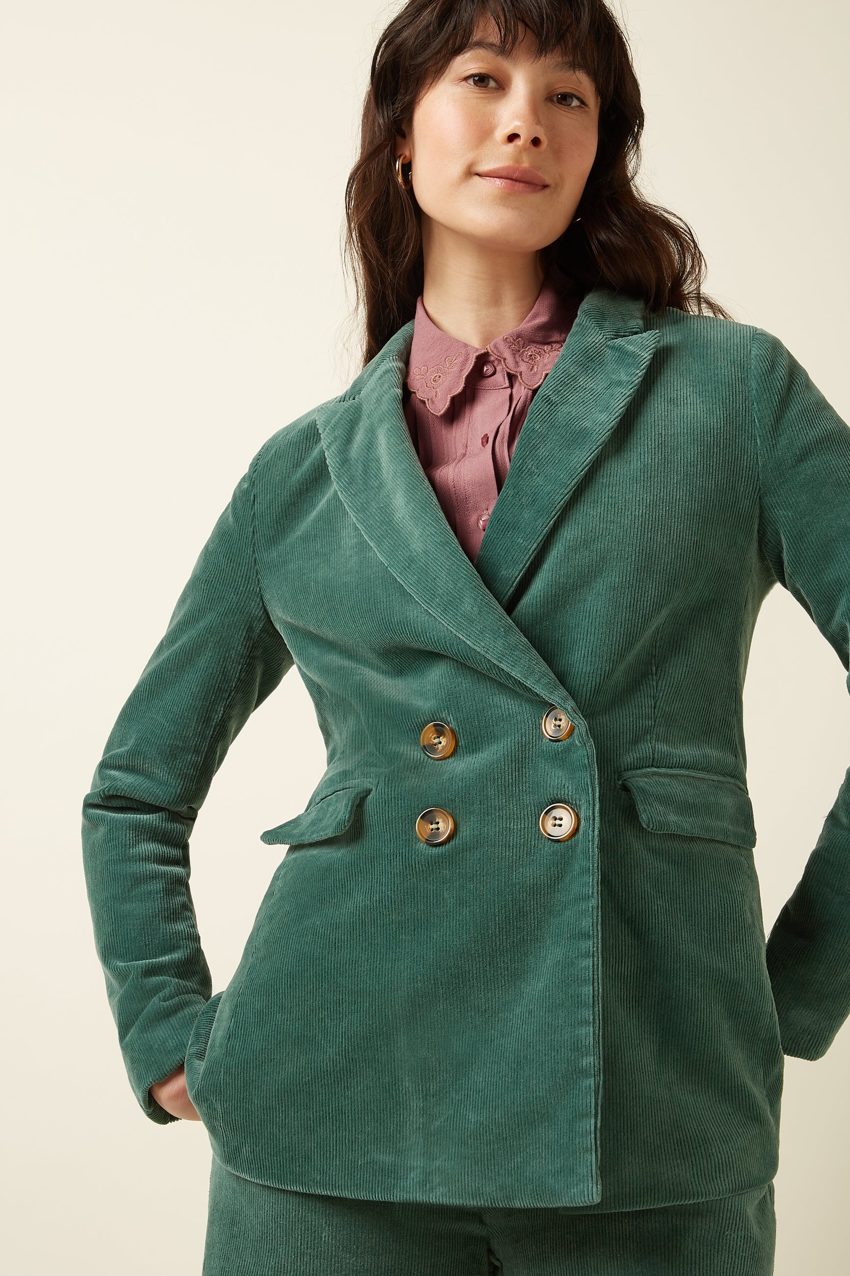 Tina Blazer Corduroy - Matcha Green – King Louie