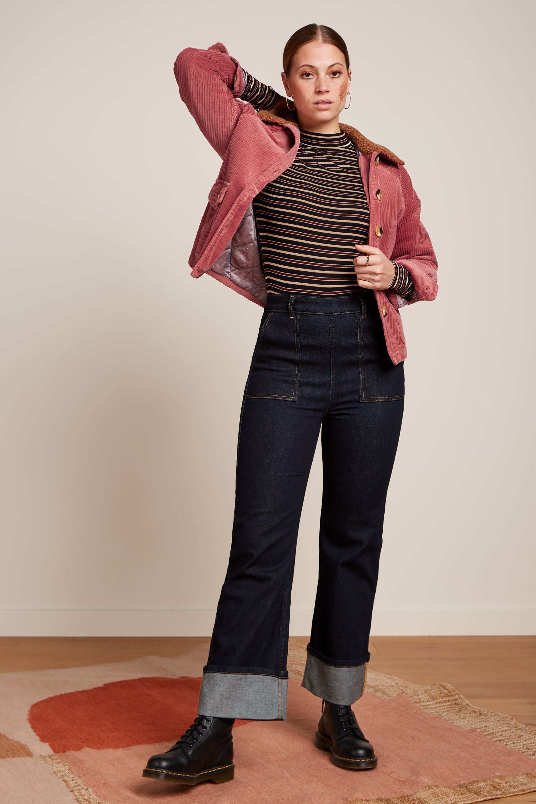 Sylvie Jacket Corduroy - Desert Red