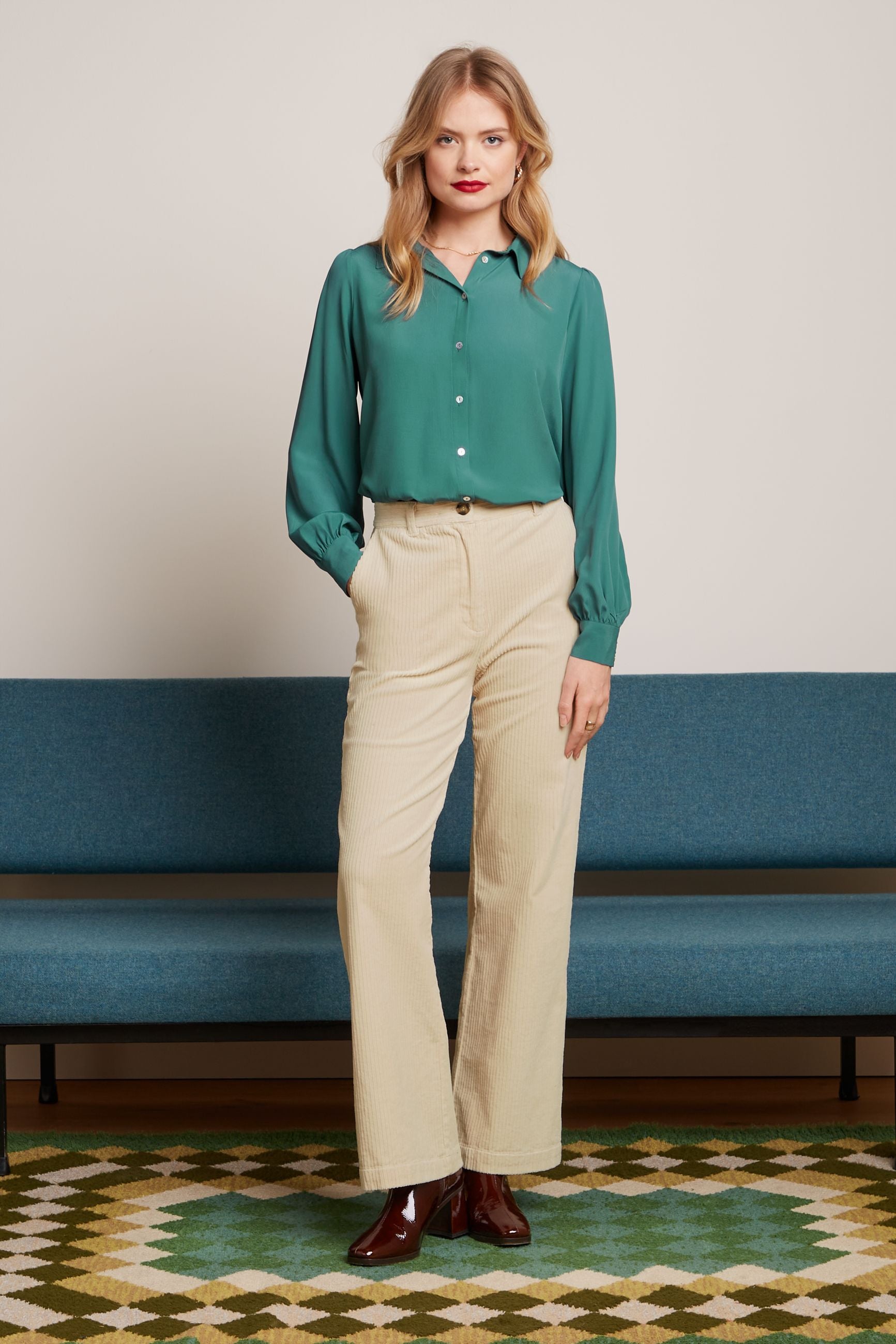 Maisie Blouse Etoile - Smoke Green