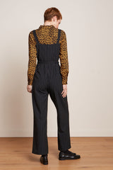 Ines Jumpsuit Ziggy Stripe - Black