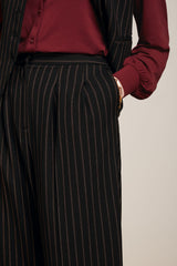 Peggy Pants Ziggy Stripe - Black