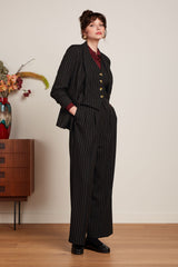 Peggy Pants Ziggy Stripe - Black