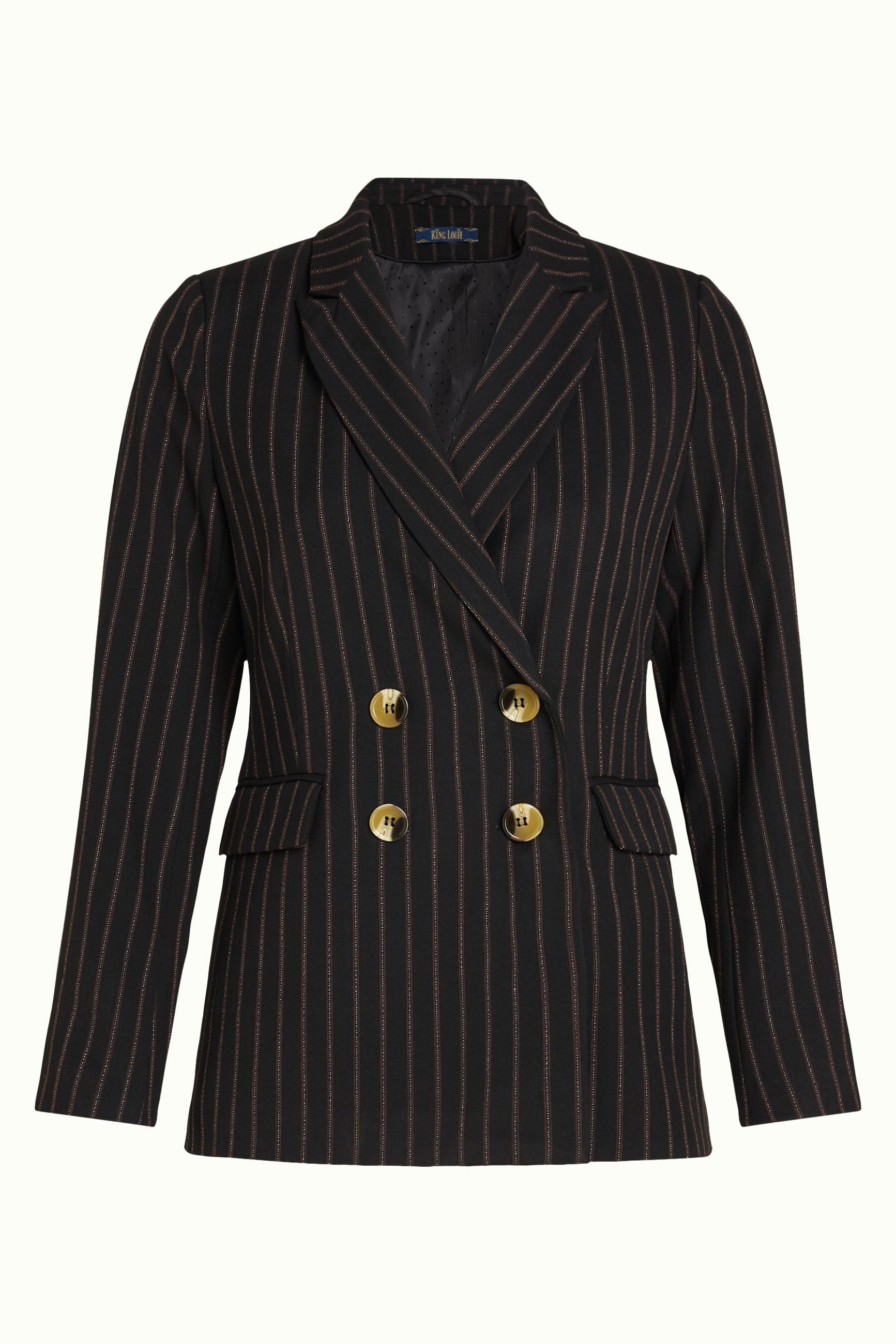 TIna Blazer Ziggy Stripe - Black