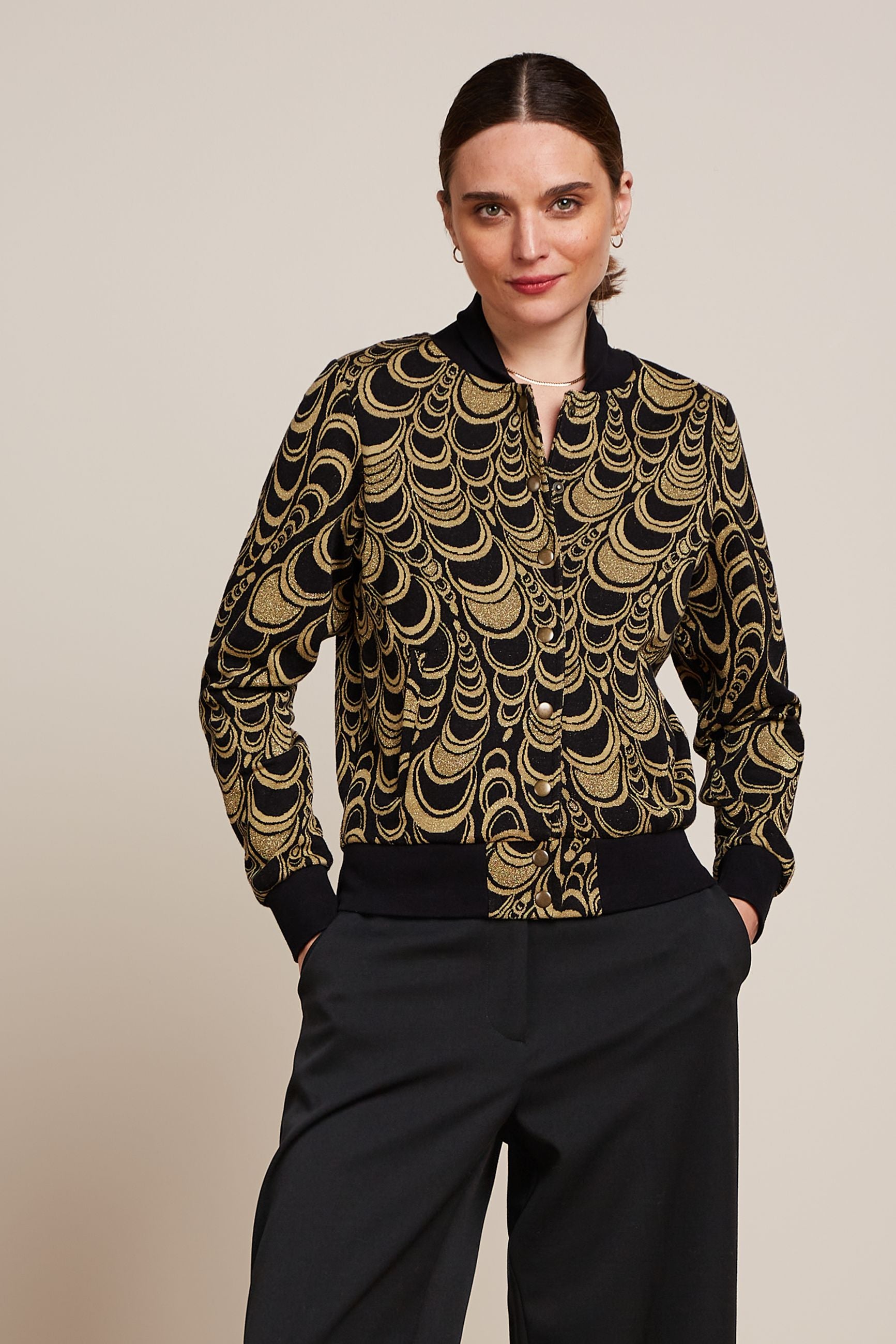 Cleo Jacket Bobbin Jacquard - Black