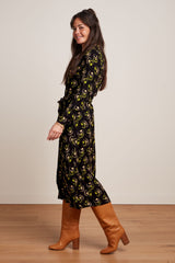 Olive Midi Dress Beat - Woodbine Green