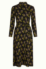 Olive Midi Dress Beat - Woodbine Green