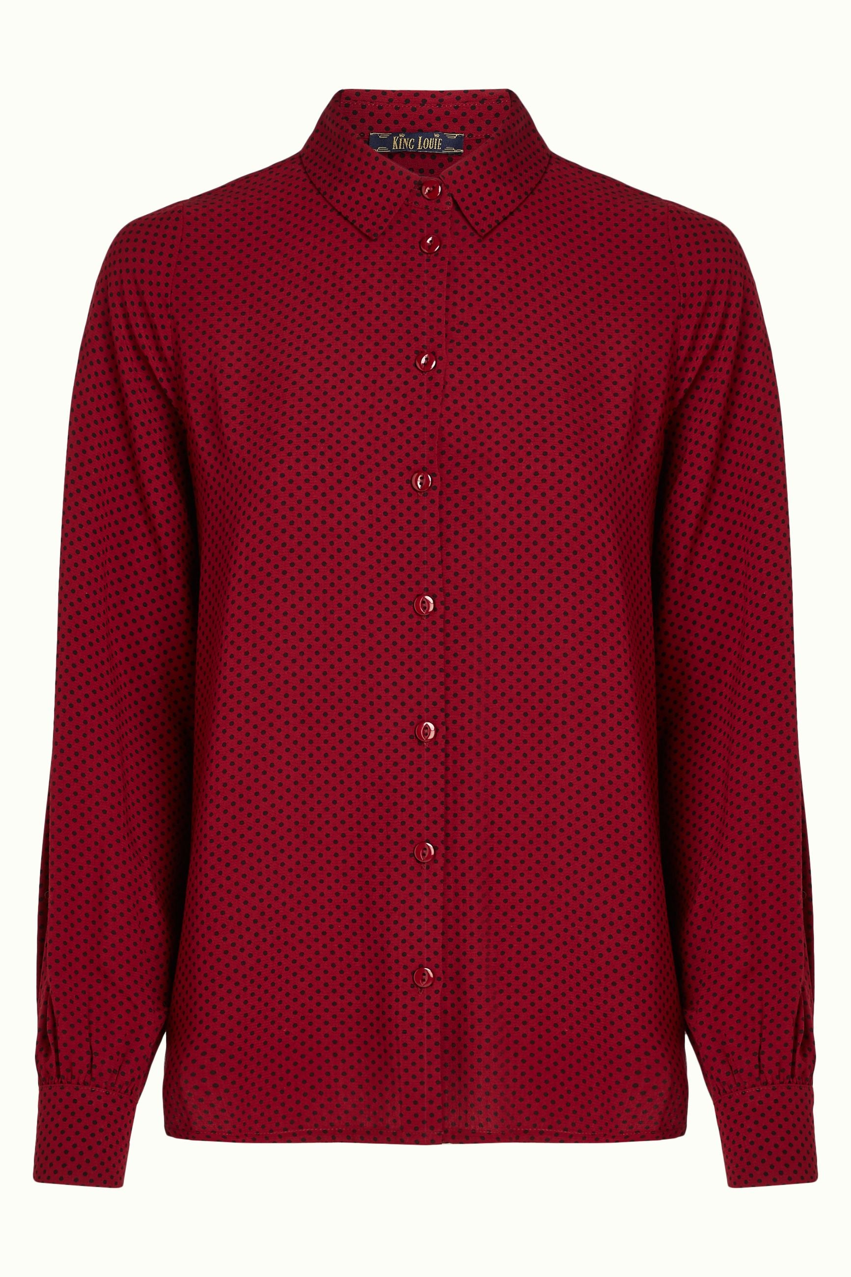 Maisie Blouse Piper - Cabernet Red