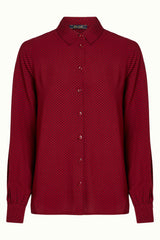 Maisie Blouse Piper - Cabernet Red