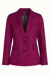 Brooke Blazer Metro Stripe - Wild Fuchsia