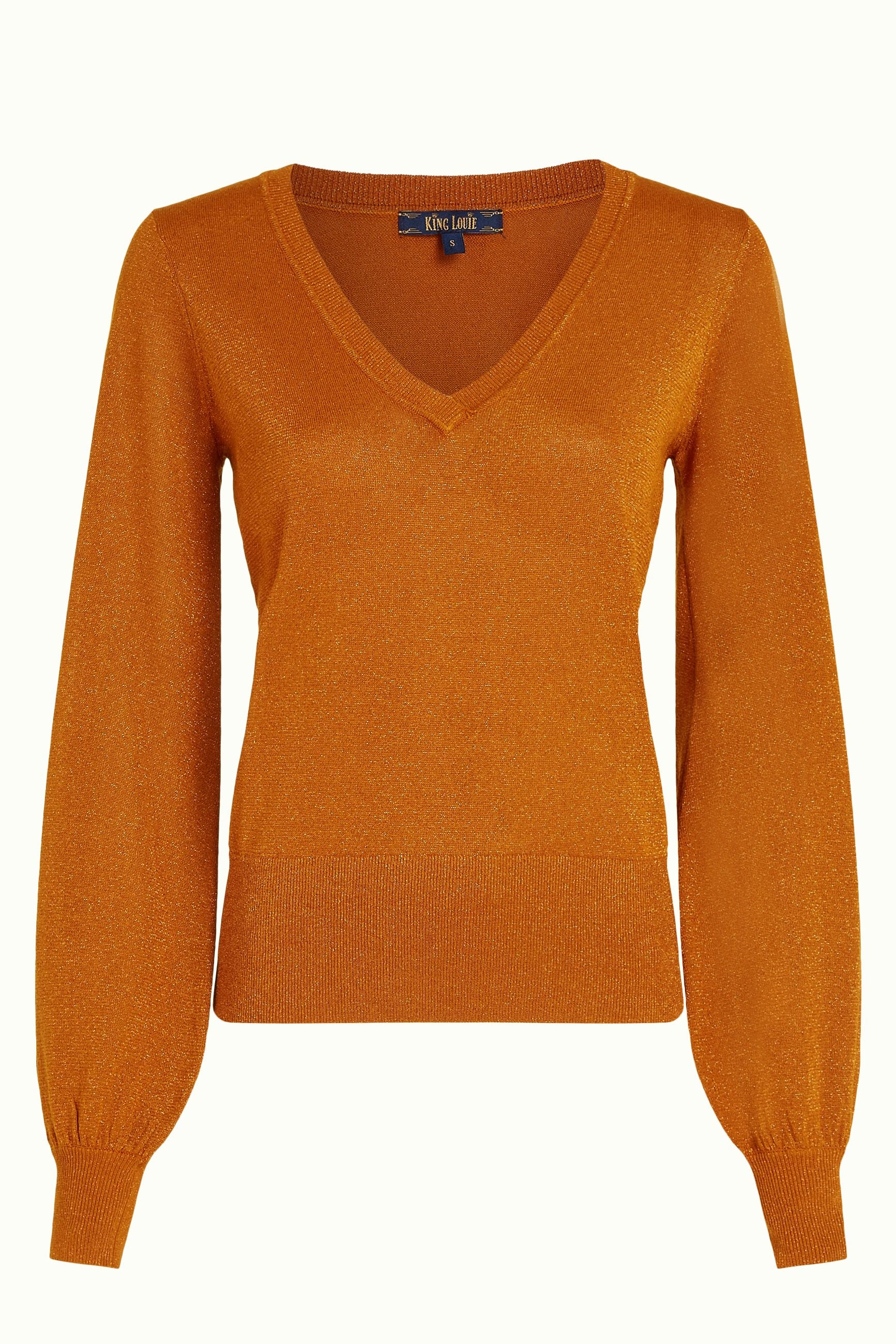 V Neck Bellsleeve Spiro - Maple Orange