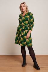 Emmy Dress Ornette - Pine Green