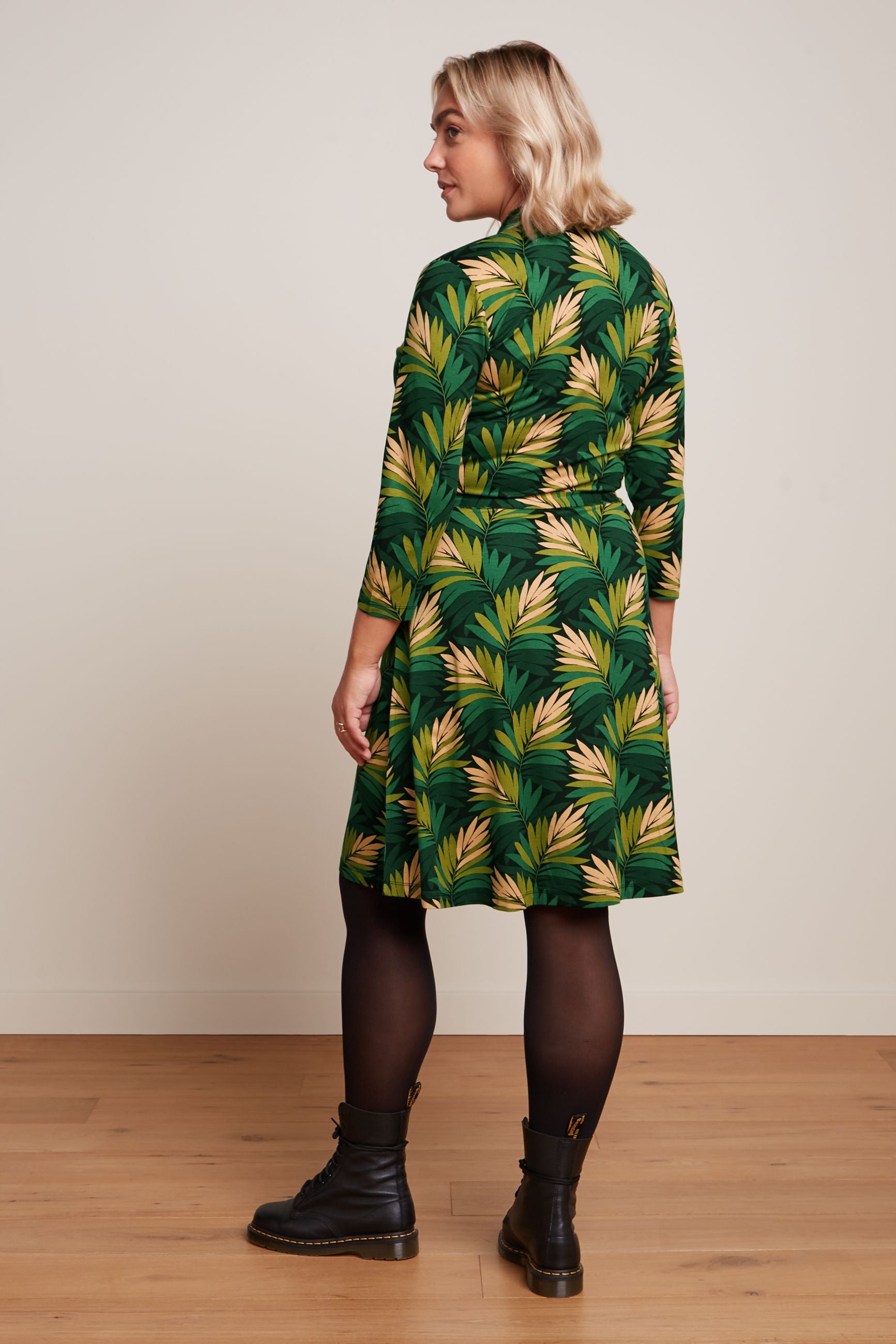 Emmy Dress Ornette - Pine Green