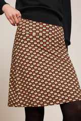 Border Skirt Valet - Cabernet Red