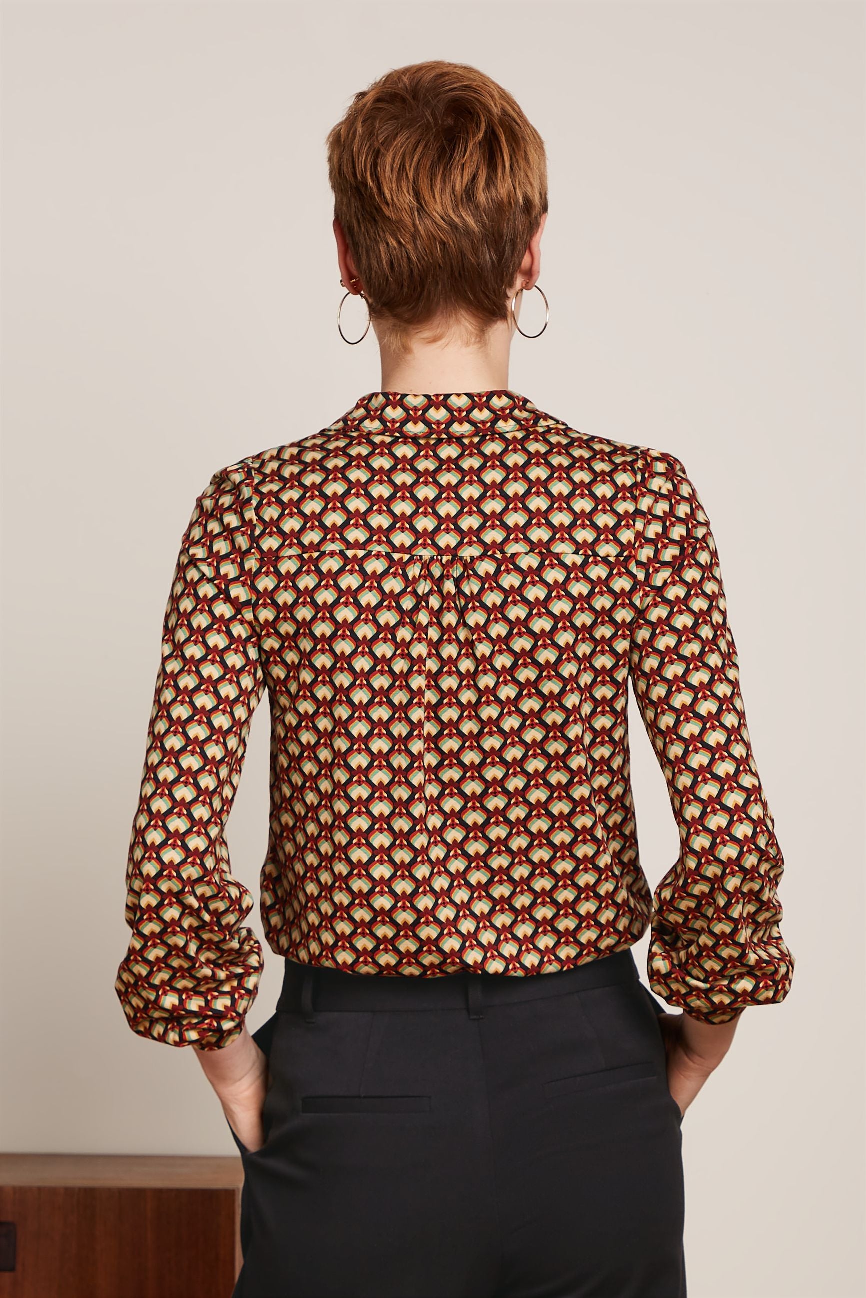 Maisie Blouse Valet - Cabernet Red