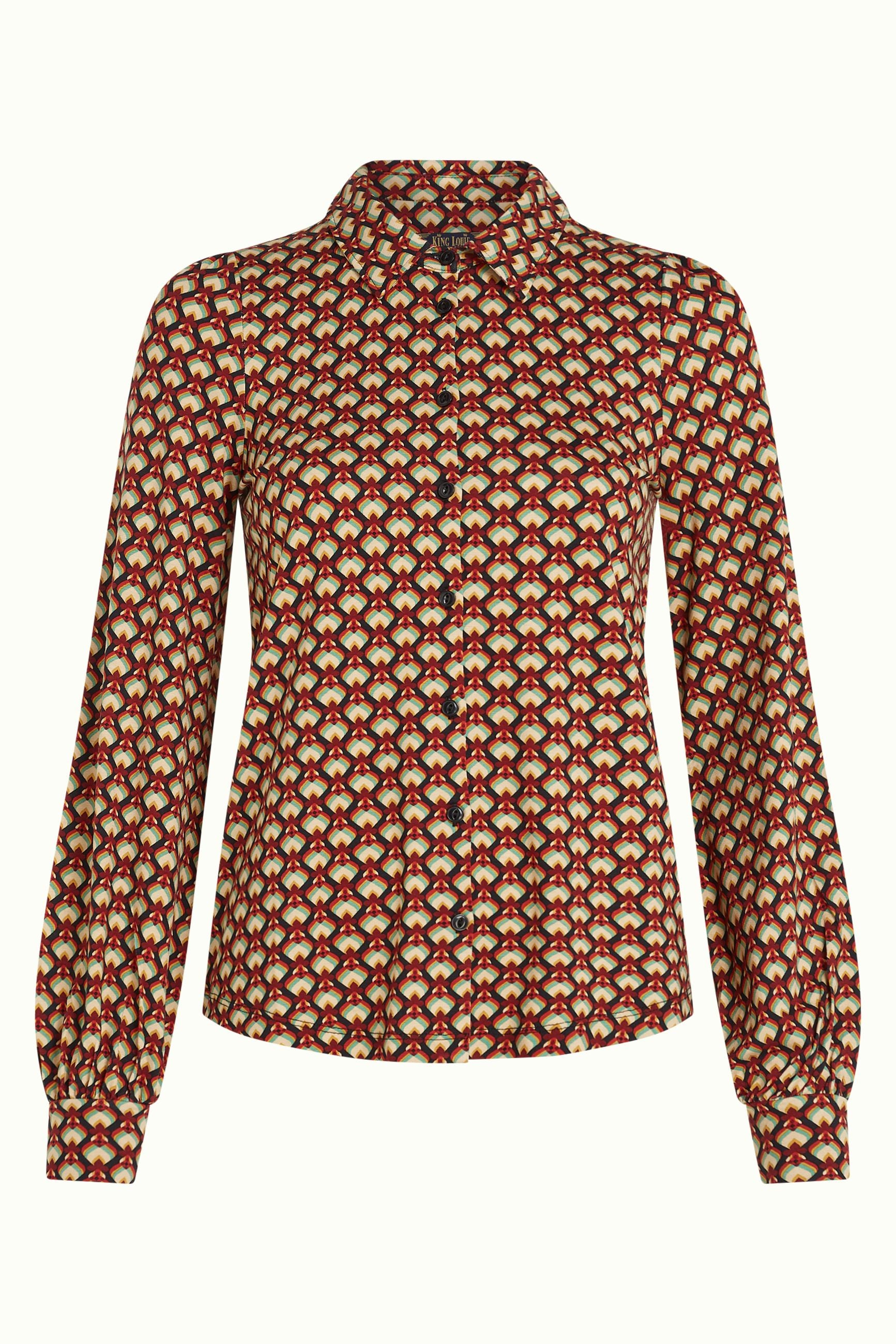 Maisie Blouse Valet - Cabernet Red