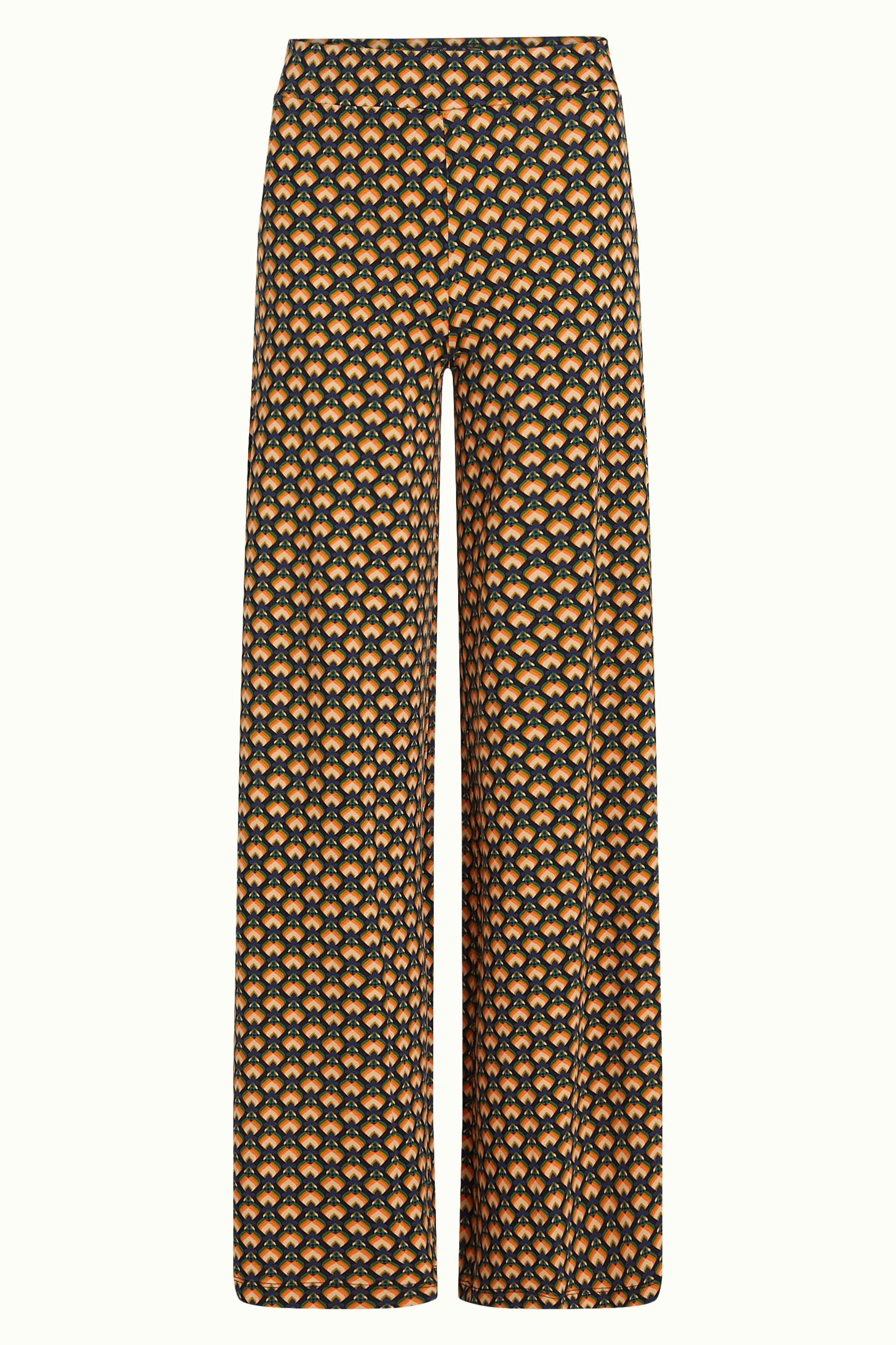 Border Palazzo Pants Valet - Streeple Blue