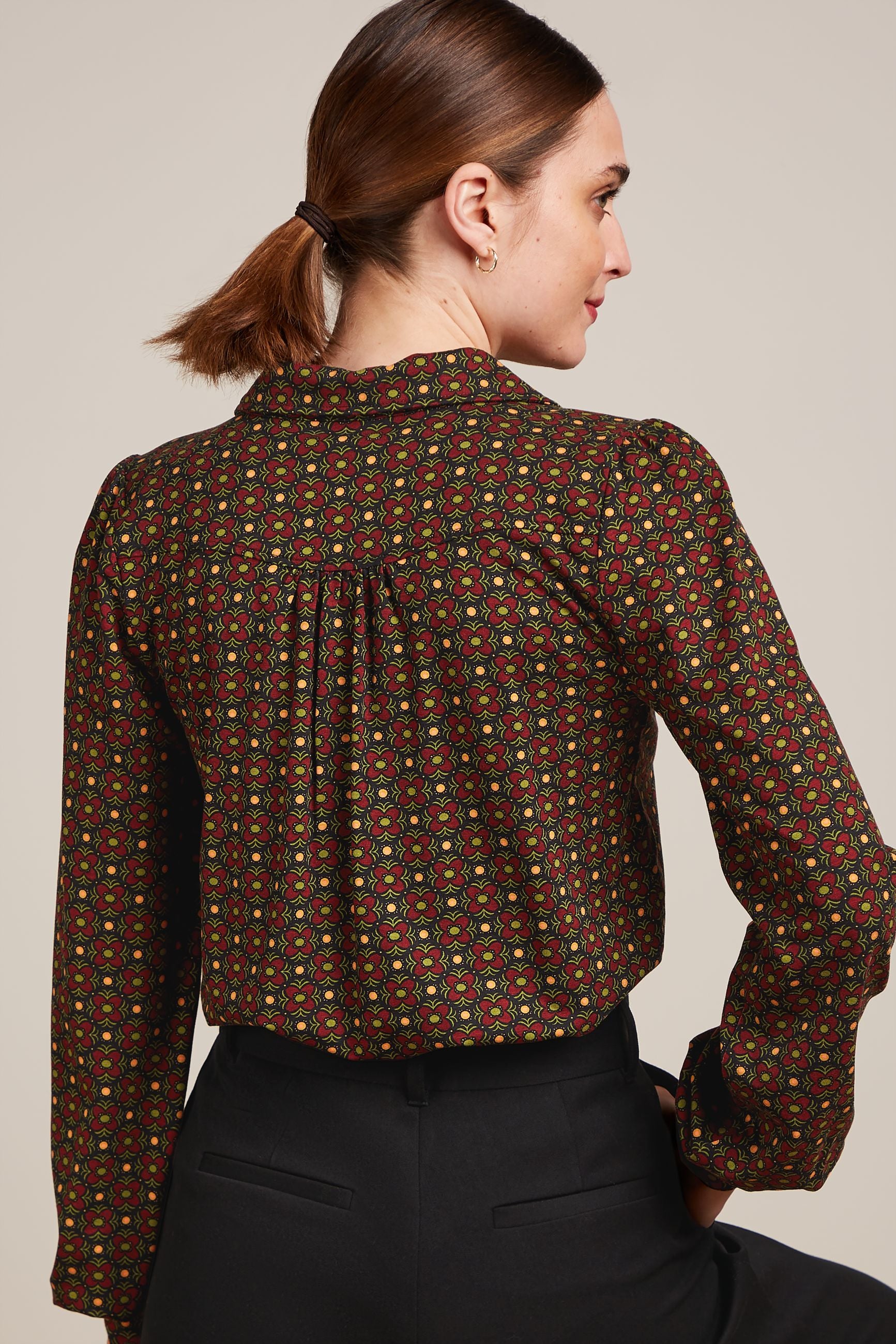 Carina Blouse Valley - Cabernet Red