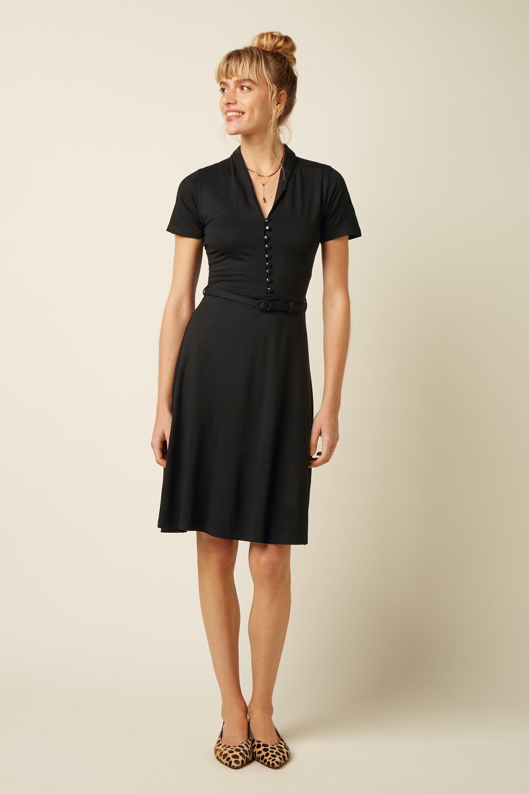 Emmy Dress Viscose Classic - Black