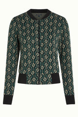 Bessie Jacket Carnaby Jacquard - Urban Green