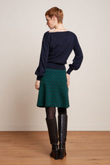 Border Skirt Duffy Jacquard - Evening Blue