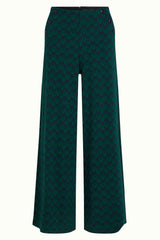 Pia Pants Duffy Jacquard - Evening Blue