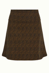 Border Skirt Ruby Jacquard - Black