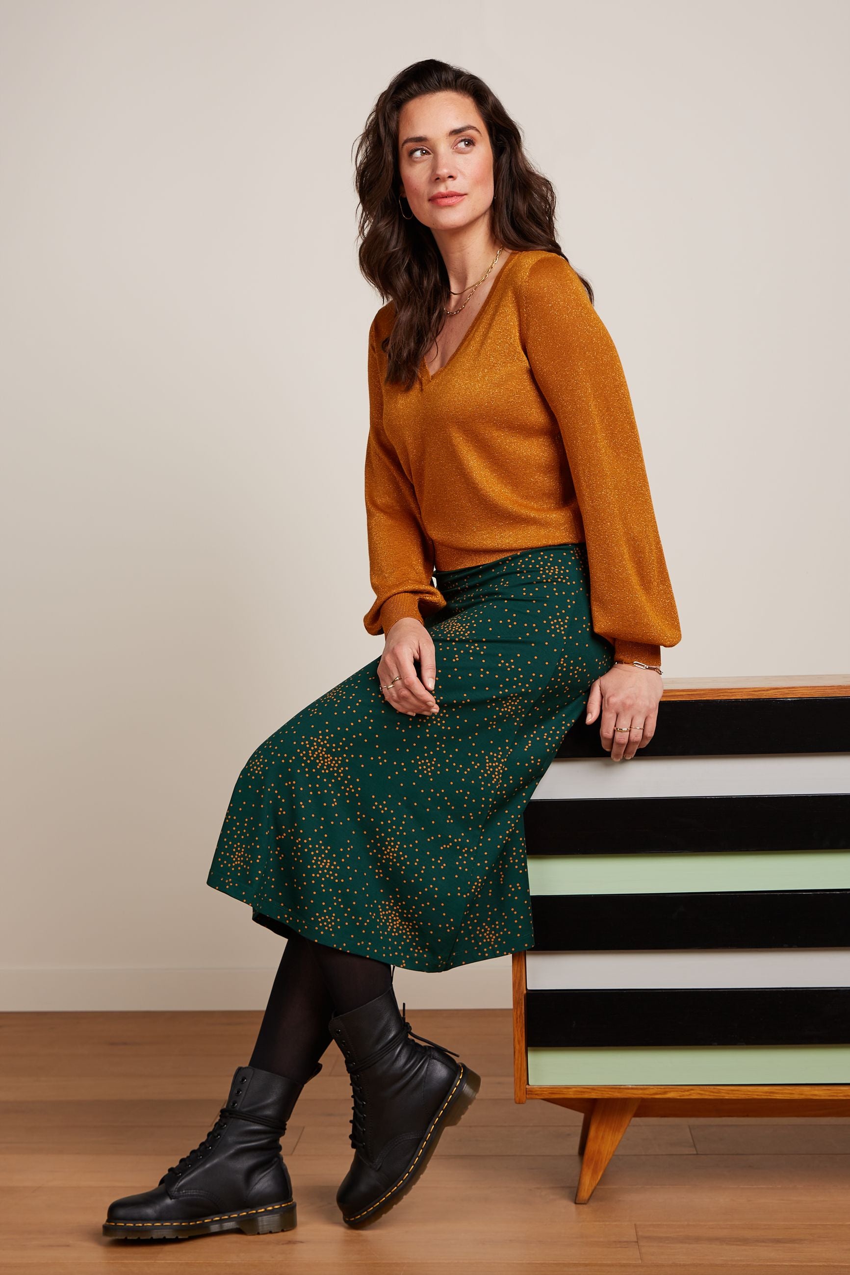 Juno Skirt Valentine - Pine Green