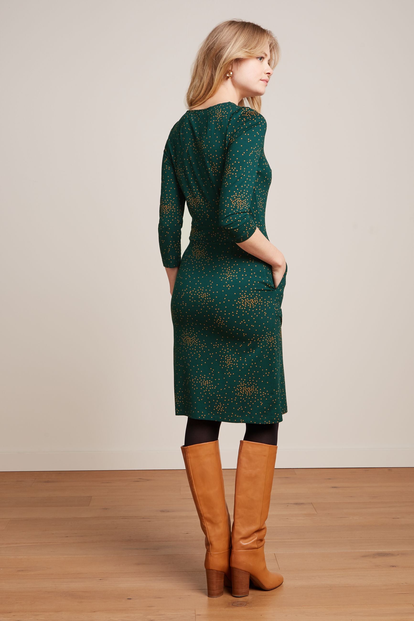 Mona Dress Valentine - Pine Green