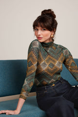 Betsy Rollneck Top Morrison - Pine Green