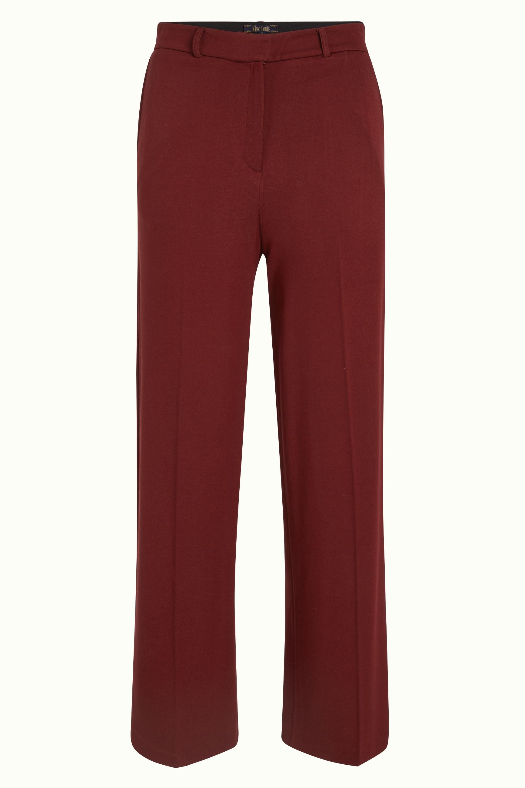 Federica Pants Milano Uni - Beet Red