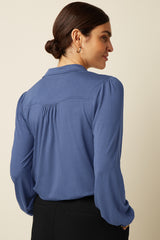 Carina Blouse Viscose Light - Shadow Blue