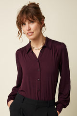Carina Blouse Viscose Light - Porto Red