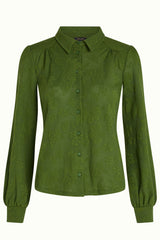 Carina Blouse Buzz Jacquard - Palm Green