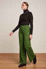 Federica Pants Buzz Jacquard - Palm Green