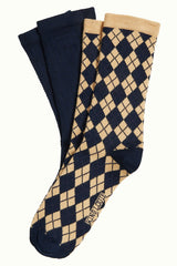 Socks 2-Pack Argyle - Evening Blue