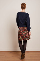 Border Skirt Shanty - Cabernet Red