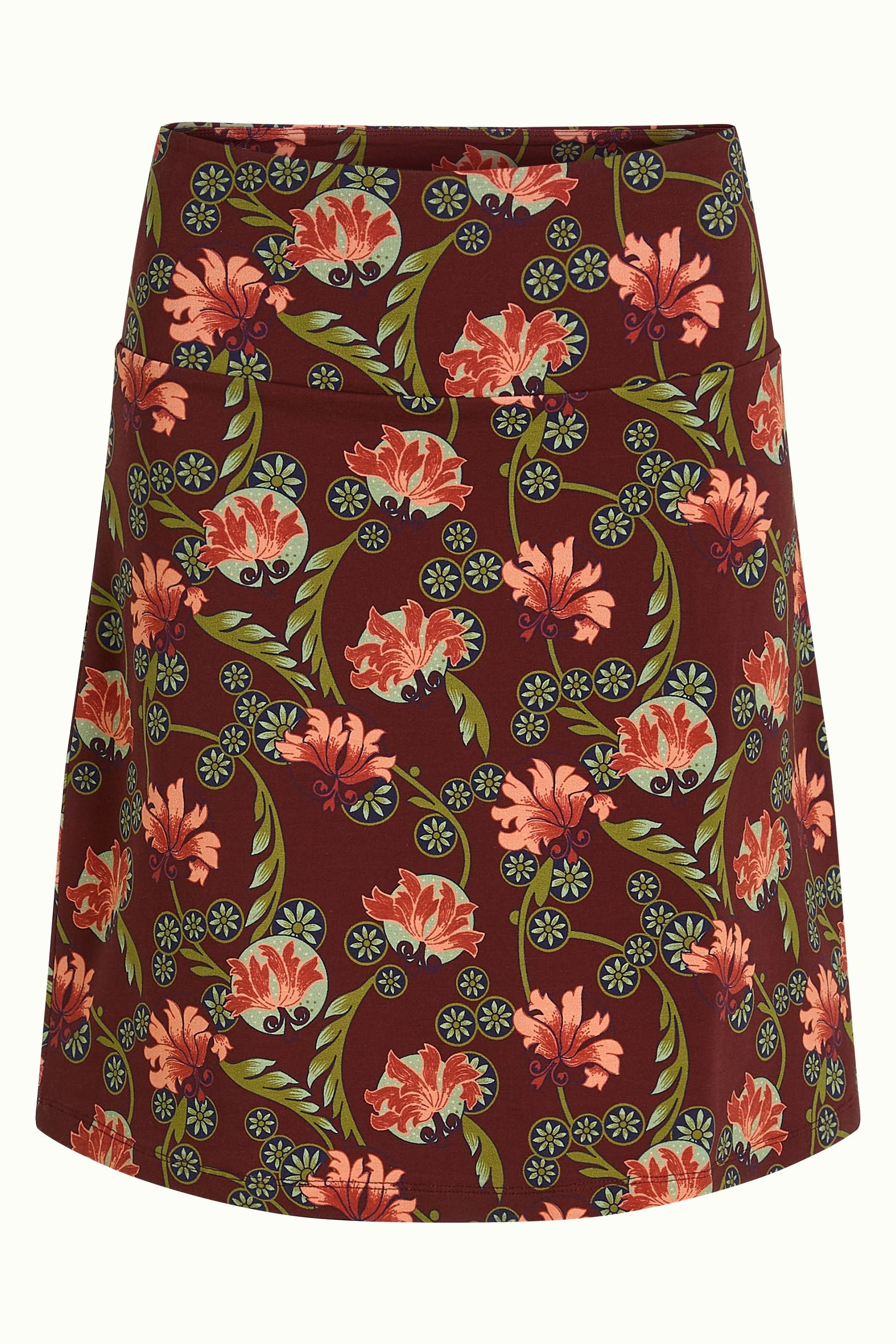 Border Skirt Shanty - Cabernet Red