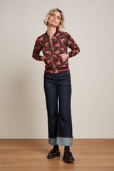 Bessie Jacket Shanty - Cabernet Red