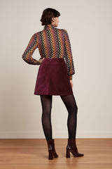 Betsy Puff Top Connor - Cabernet Red